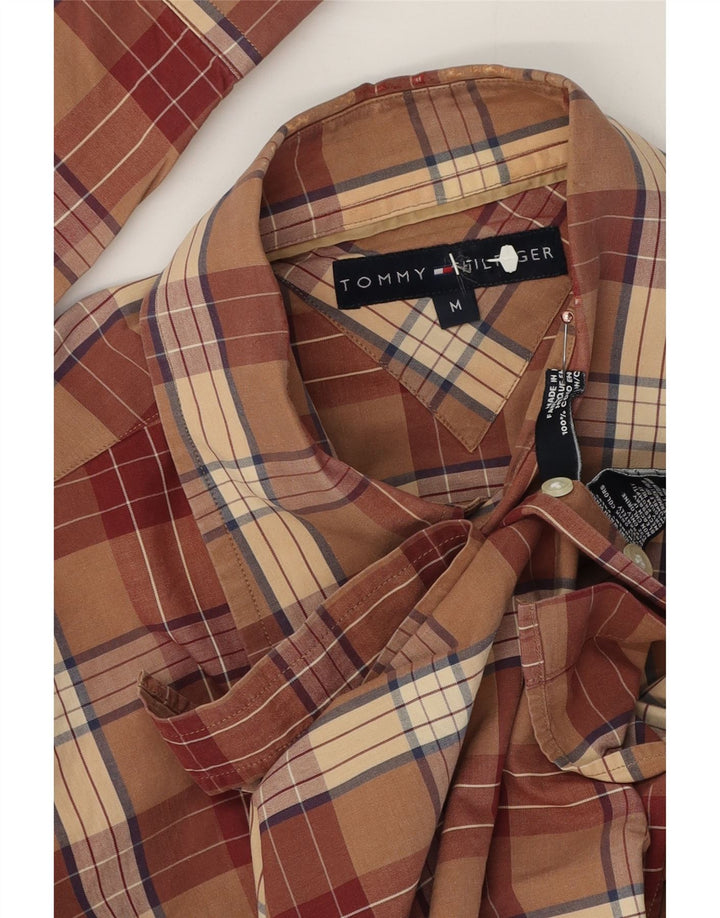Tommy Hilfiger muška košulja srednje smeđe karirane pamučne boje