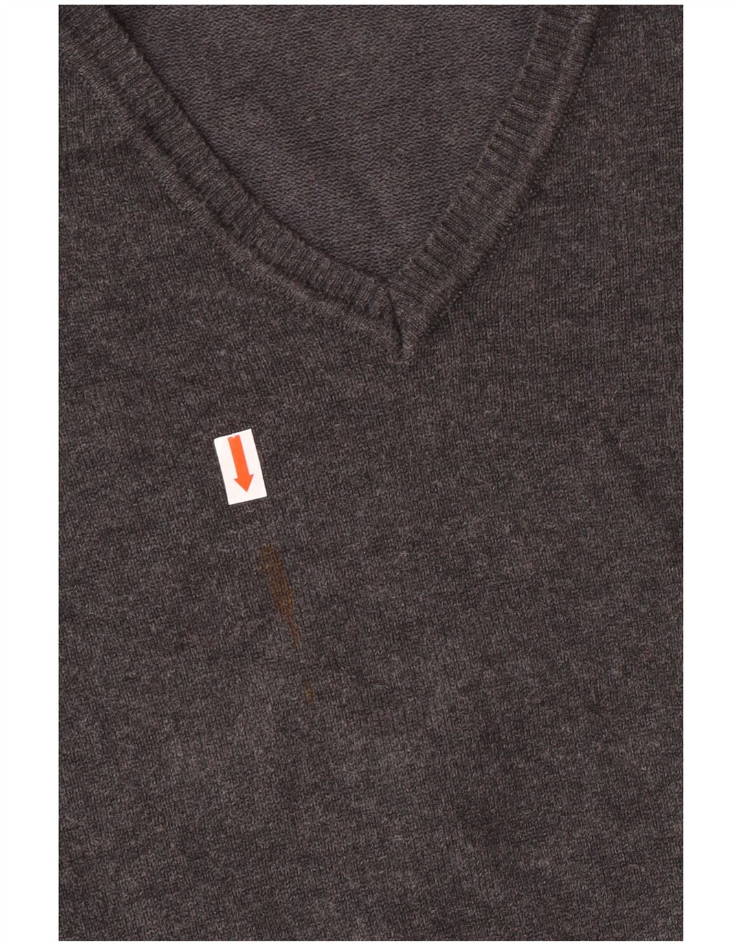 Zara dječački džemper s V-izrezom 7-8 godina mali sivi pamuk