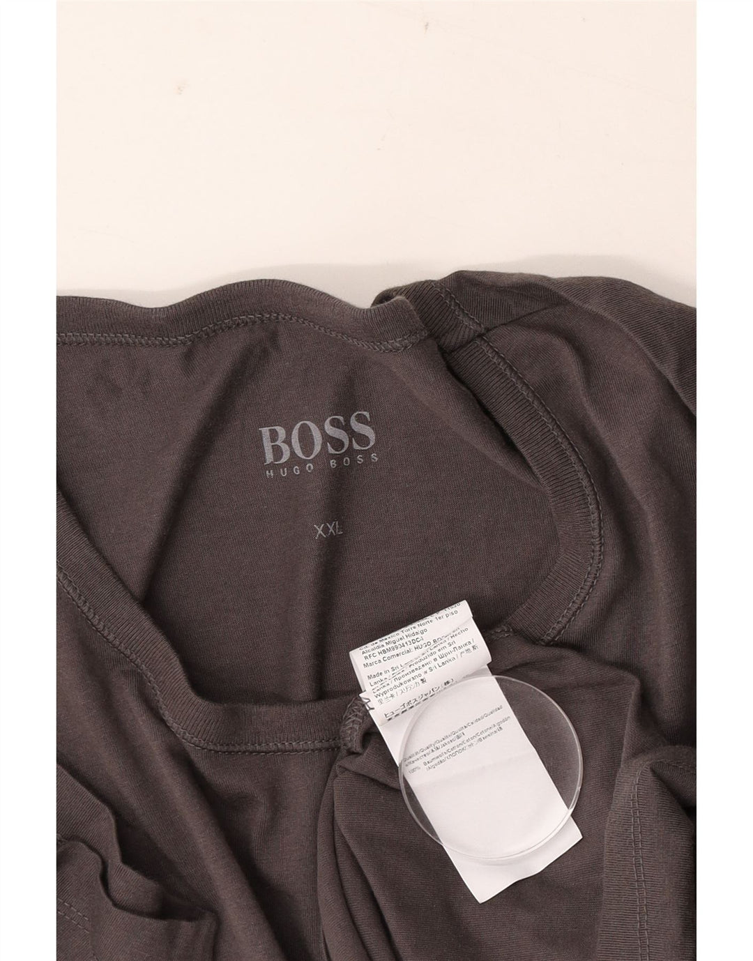 Muška majica kratkih rukava Hugo Boss 2XL sivi pamuk