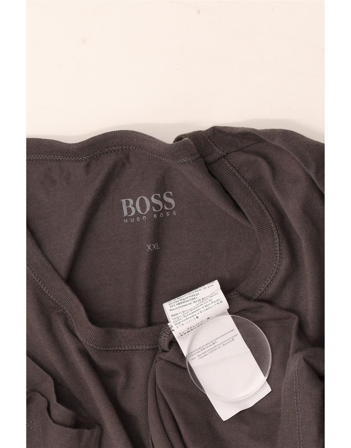 Muška majica kratkih rukava Hugo Boss 2XL sivi pamuk