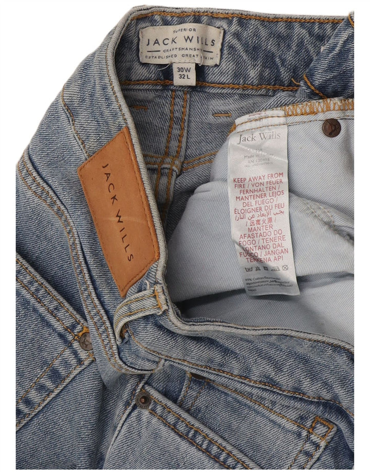Jack Wills Muške uske traperice W30 L32 Plavi pamuk