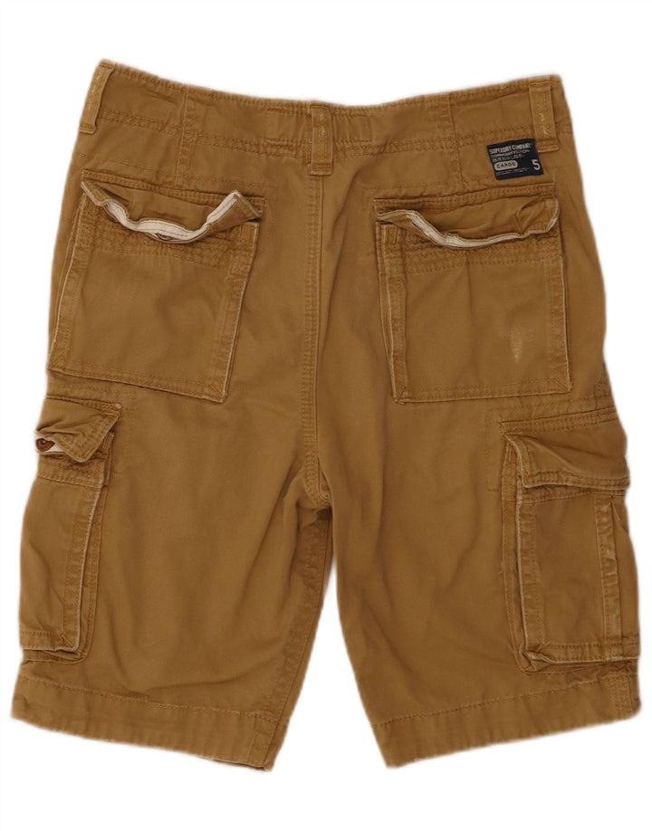 Superdry muške kargo kratke hlače male W29 bež pamuk