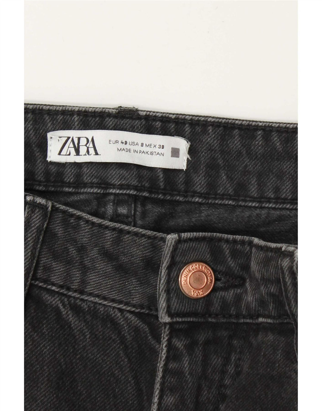 Zara ženske sužene traperice EU 40 srednje W30 L28 sive