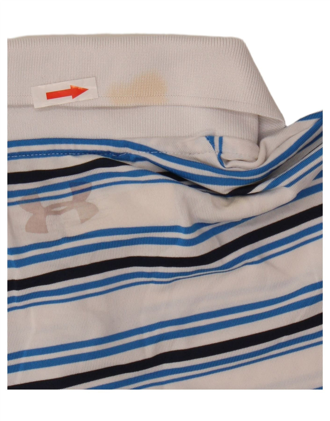 Under Armour muška polo majica XL bijeli poliester na pruge