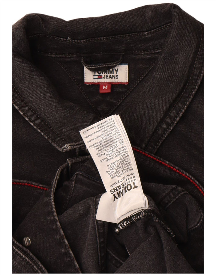 Tommy Hilfiger ženska jakna od kratkog trapera UK 12 Srednje crni pamuk