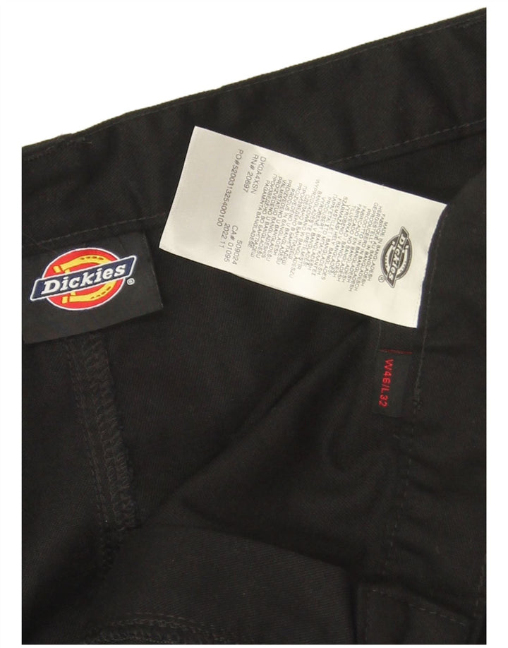 Dickies muške ravne kargo hlače W46 L30 crni poliester