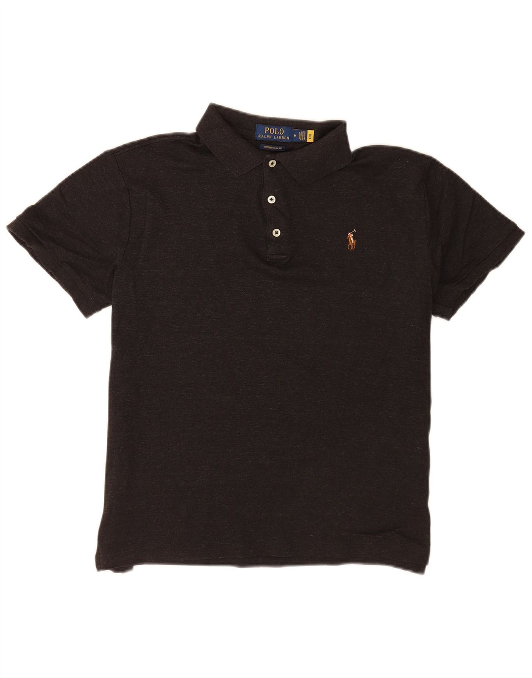 Polo Ralph Lauren muška uska košulja srednjeg kroja, srednje sivi pamuk
