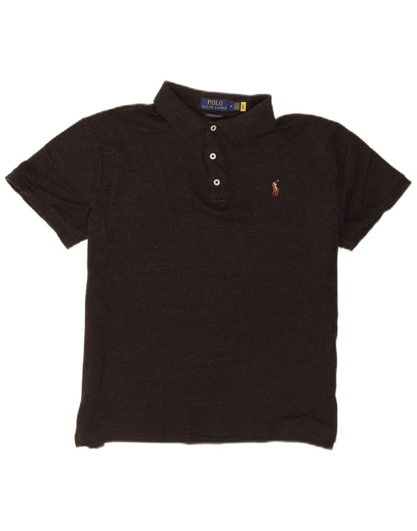 Polo Ralph Lauren muška uska košulja srednjeg kroja, srednje sivi pamuk