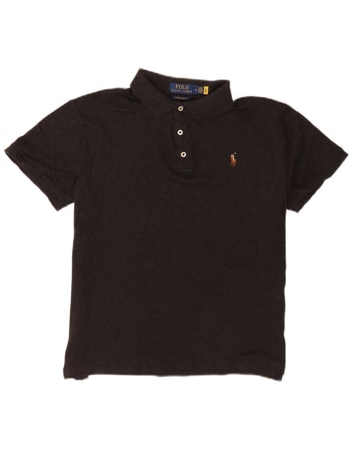 Polo Ralph Lauren muška uska košulja srednjeg kroja, srednje sivi pamuk