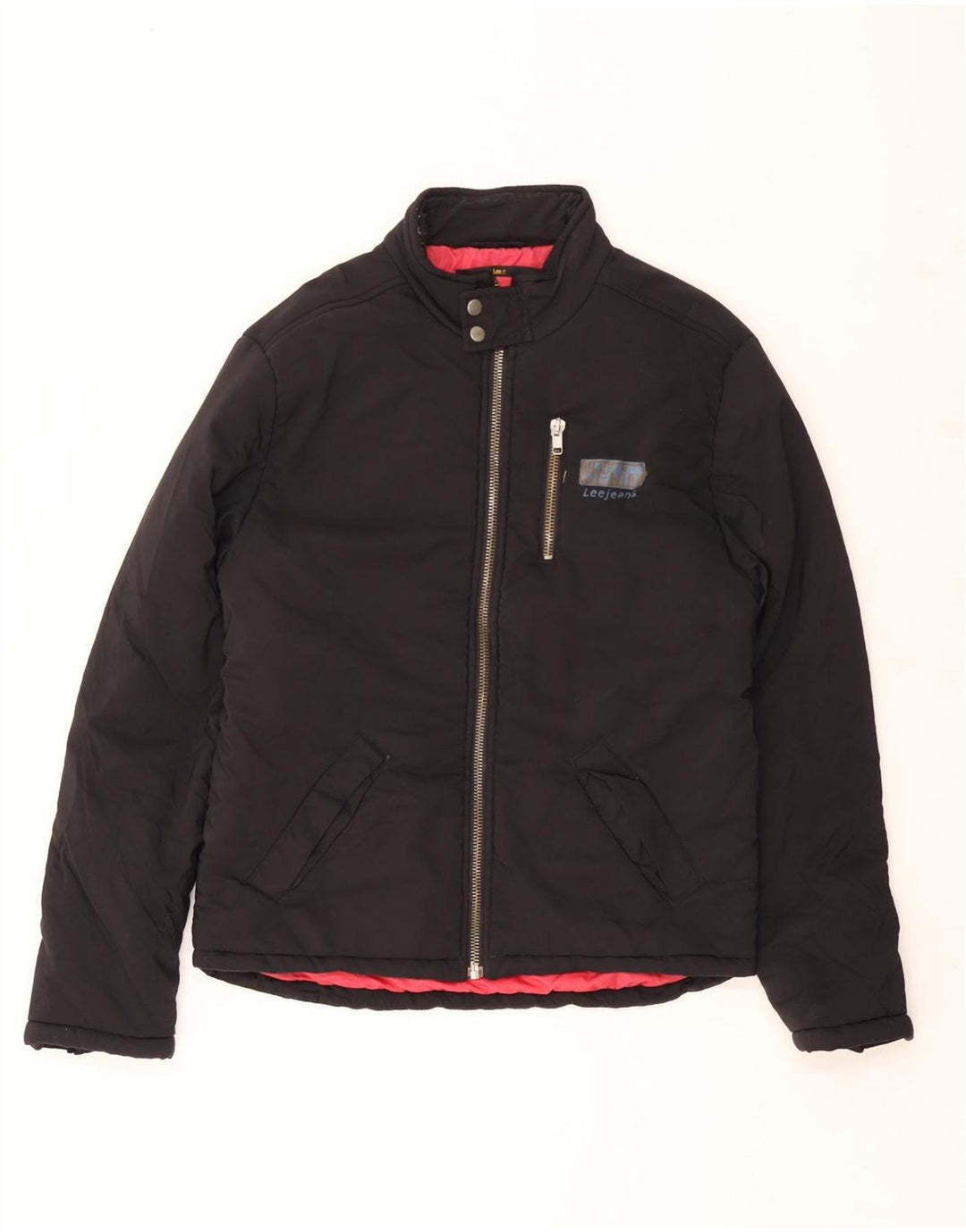 Lee muška podstavljena jakna UK 42 XL crni poliester