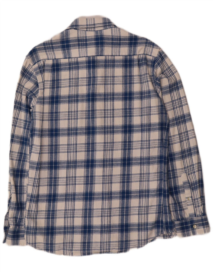 Jack Wills muška flanelska košulja srednje plave pamučne kare