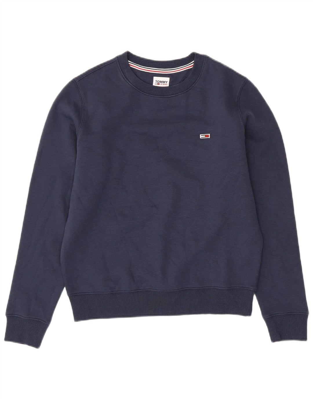 TOMMY HILFIGER Ženska prekomjerna majica s kratkim rukavima UK 6 XS tamnoplavi pamuk