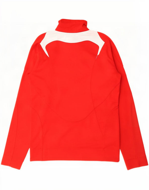 Adidas ženska gornja jakna trenirke UK 10 Small Red Colourblock poliester