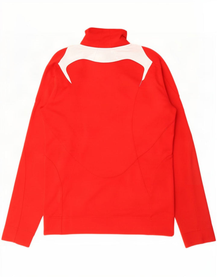 Adidas ženska gornja jakna trenirke UK 10 Small Red Colourblock poliester