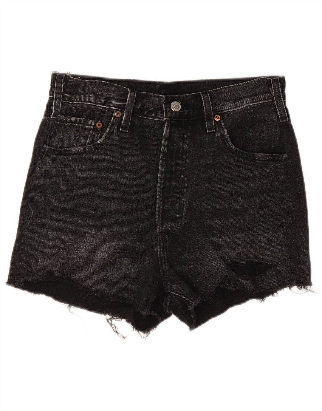 Levi's ženske kratke traper hlače 501 W28 srednje crne