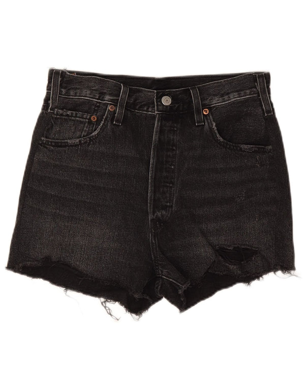 Levi's Womens 501 Denim Shorts W28 Medium Black