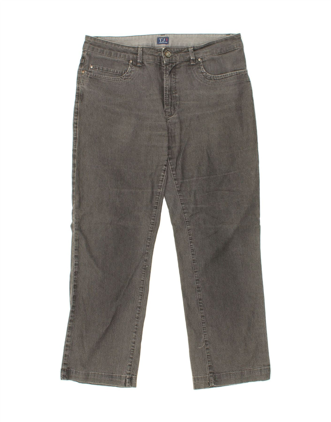 TRUSSARDI Womens Straight Jeans W33 L29 Grey Cotton Vintage Trussardi and Second-Hand Trussardi from Messina Hembry 