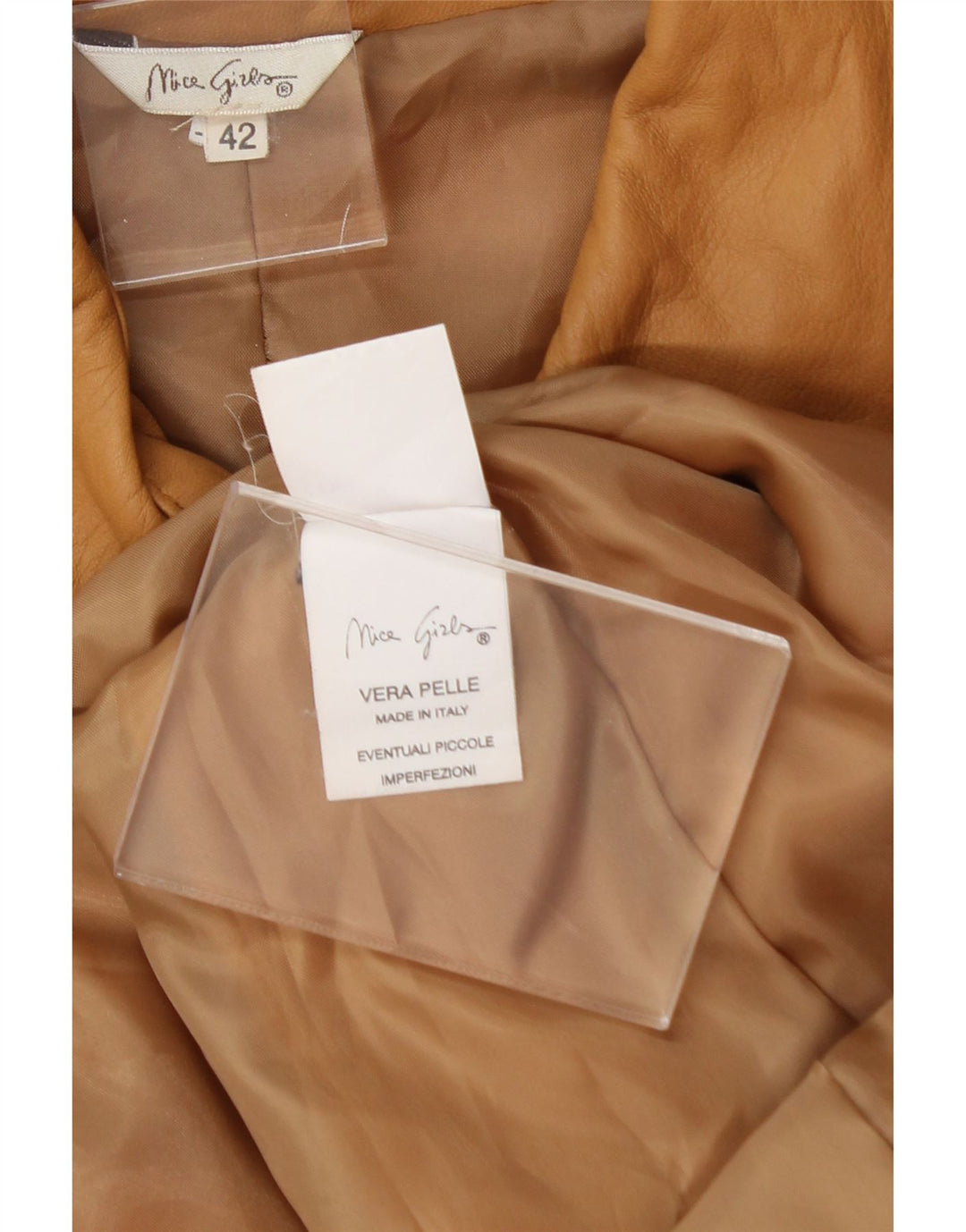 VINTAGE Womens Leather Jacket IT 42 Medium Brown Leather Vintage Vintage and Second-Hand Vintage from Messina Hembry 