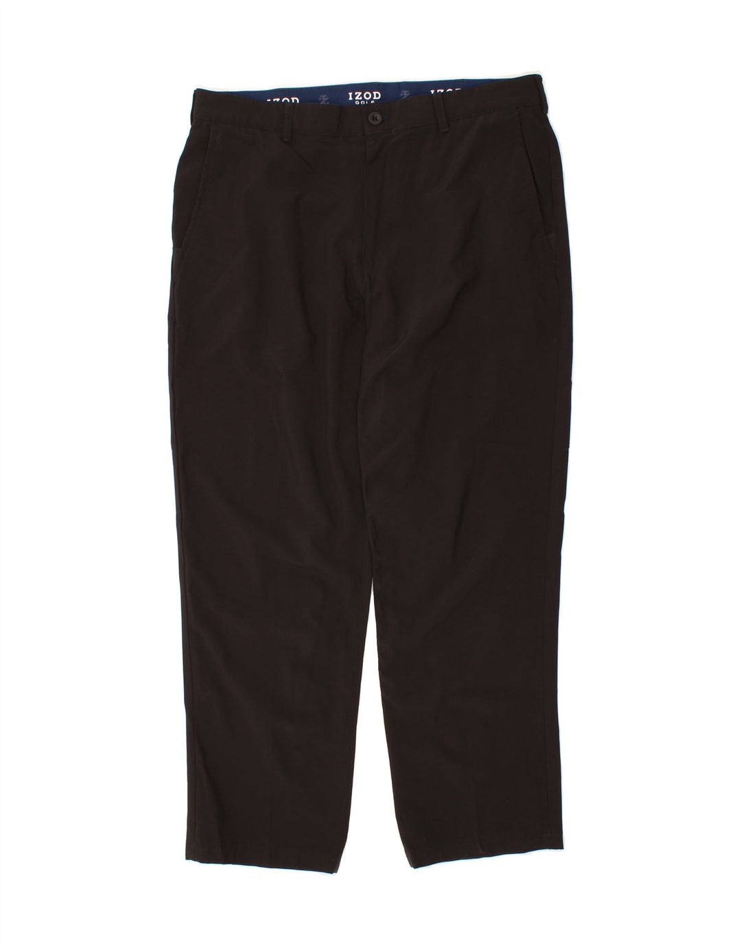 IZOD Mens Straight Chino Trousers W36 L29 Brown Polyester Vintage Izod and Second-Hand Izod from Messina Hembry 