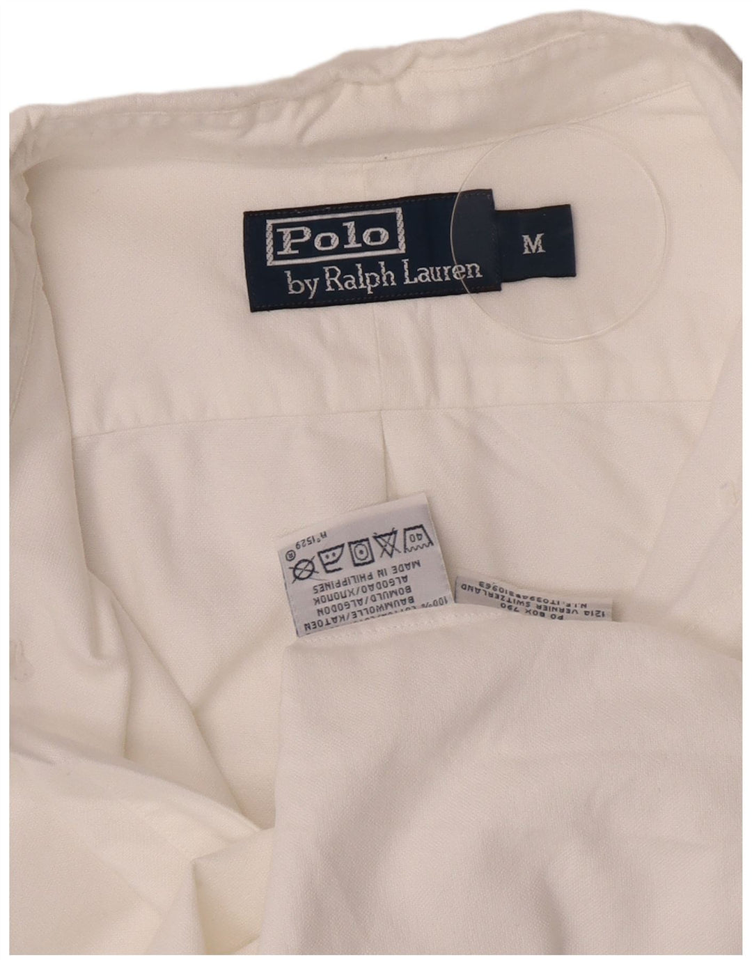 Polo Ralph Lauren muška pulover košulja srednje veličine, bijeli pamuk
