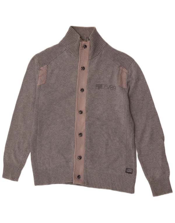 Jack & Jones muški kardigan pulover Veliki sivi pamuk