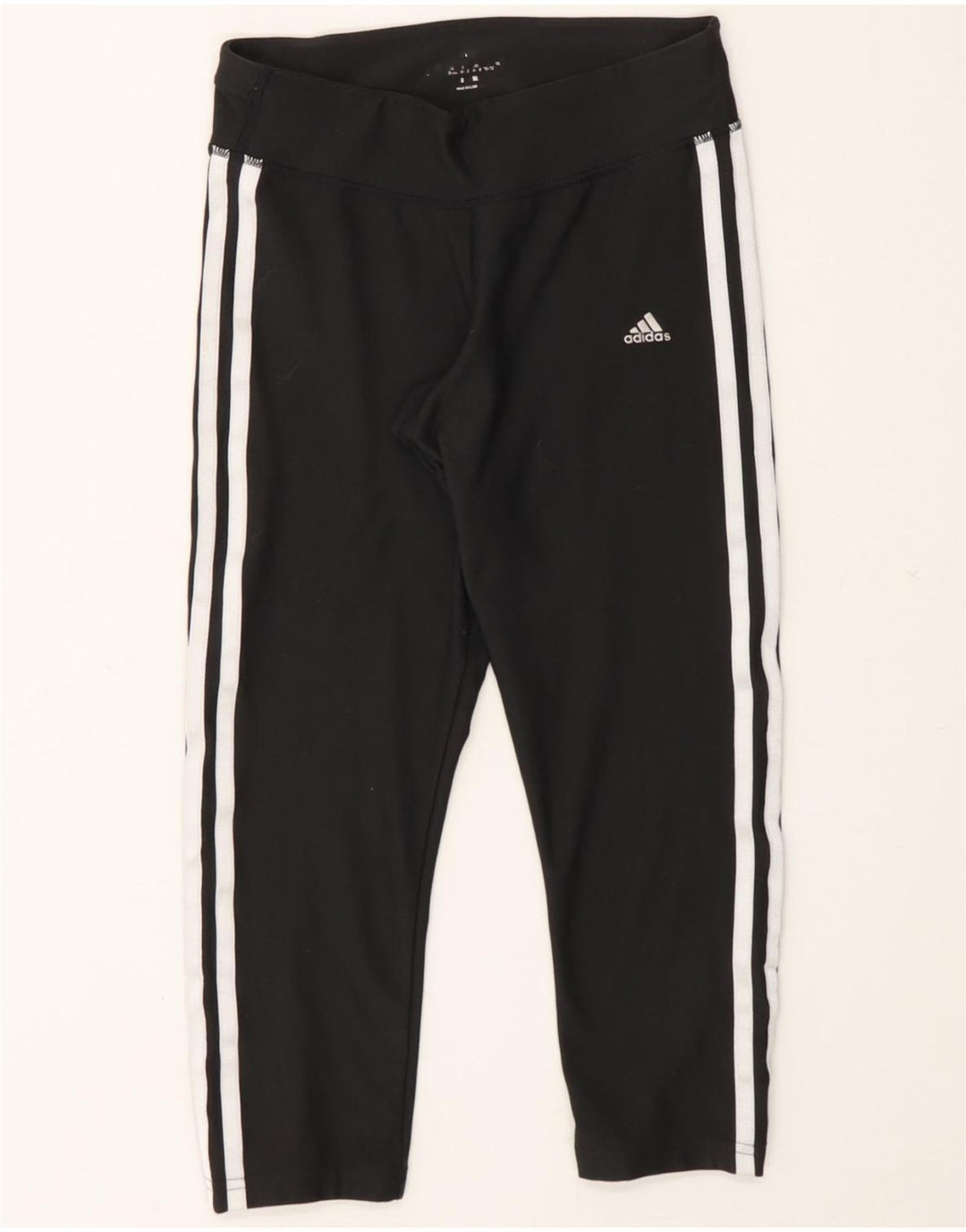 ADIDAS Womens Climalite Capri Leggings UK 4 XS  Black Polyester Vintage Adidas and Second-Hand Adidas from Messina Hembry 