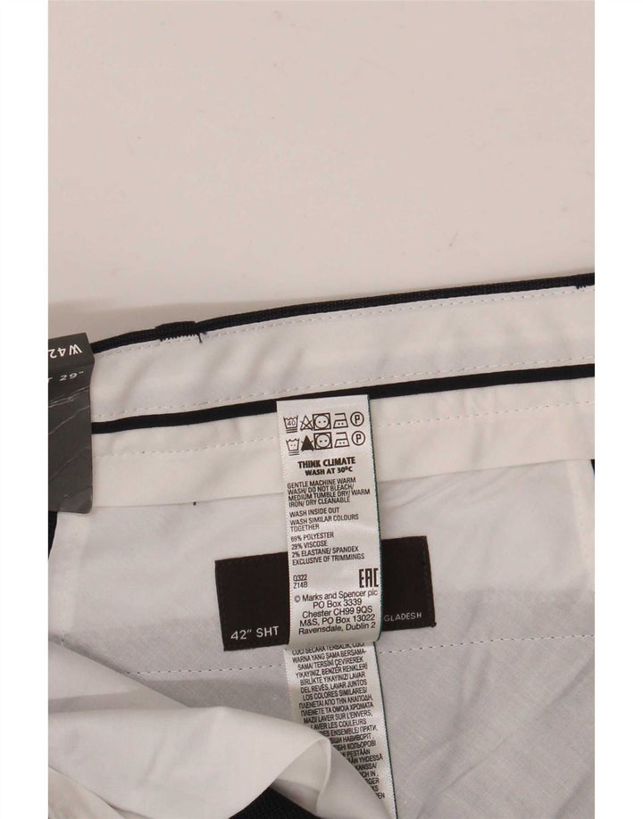 Marks & Spencer muške chino hlače W42 L29 tamnoplavi poliester