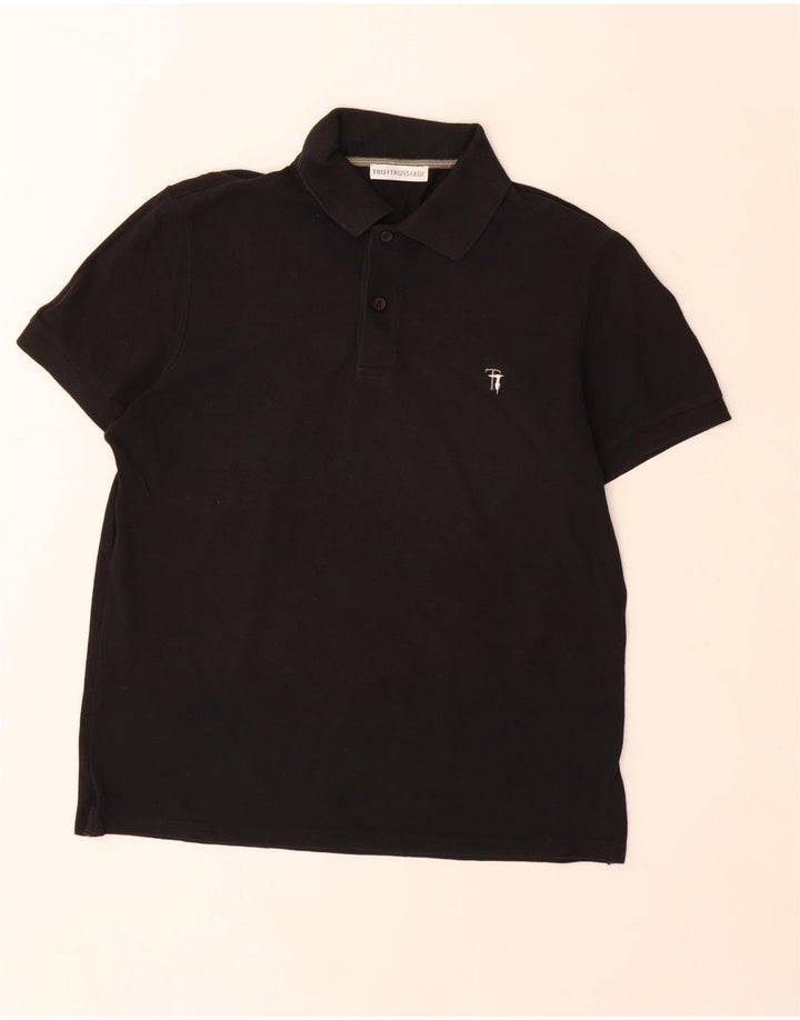 Trussardi muška polo majica Srednje crni pamuk