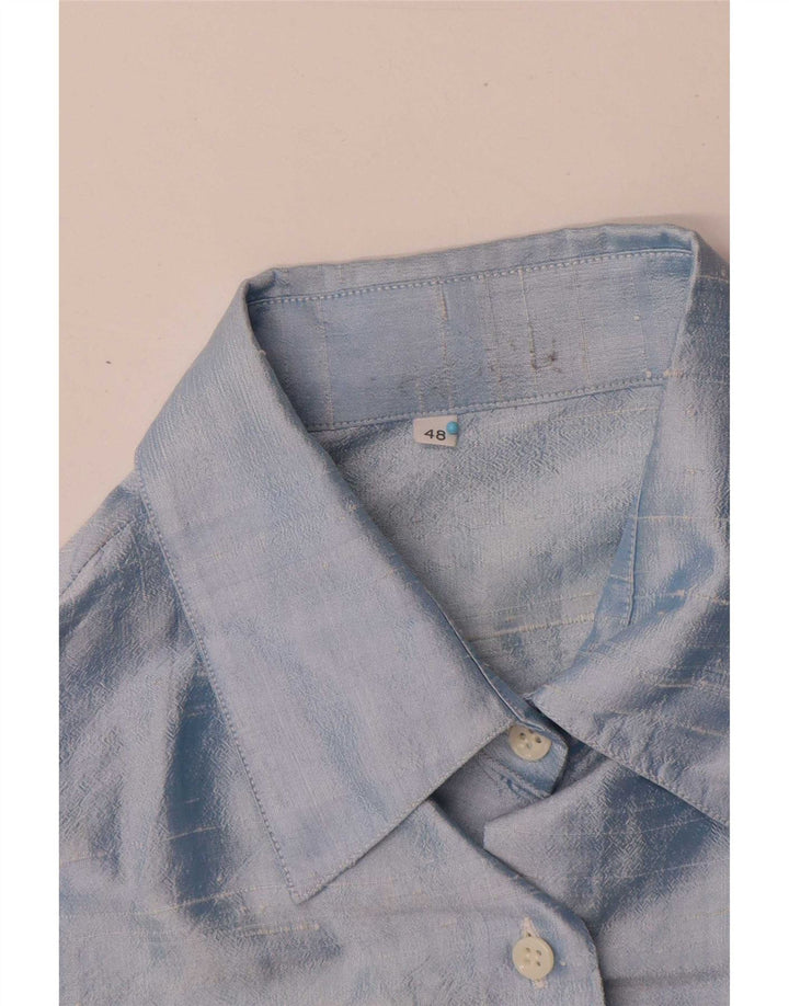 Vintage ženska košulja bluza IT 48 XL plava