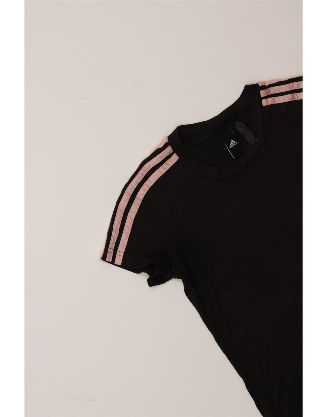 ADIDAS Womens T-Shirt Top UK 4 XS Black Polyester Vintage Adidas and Second-Hand Adidas from Messina Hembry 