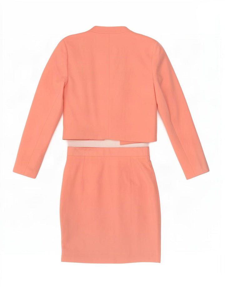Vintage dvodijelni set ženskih suknji IT 44 srednji W28 ružičasti poliester