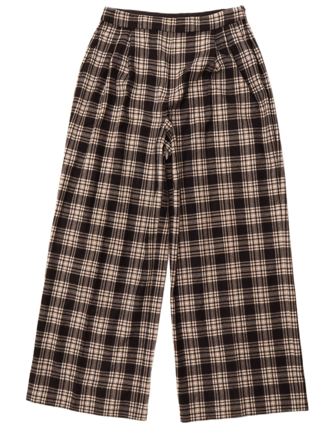 Massimo Dutti ženske ležerne hlače EU 42 velike W32 L30 crne karirane