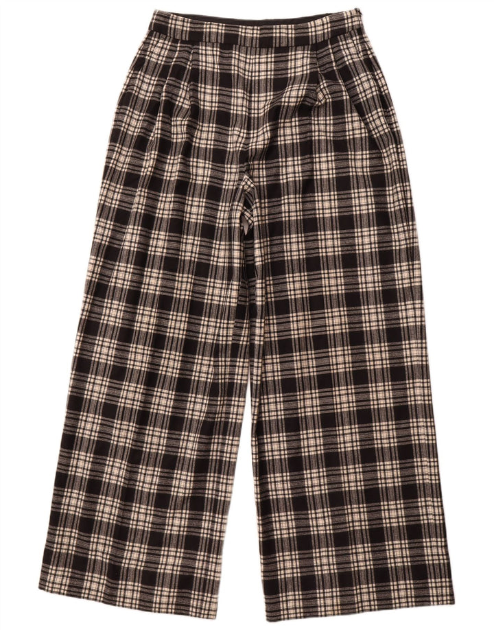 Massimo Dutti ženske ležerne hlače EU 42 velike W32 L30 crne karirane