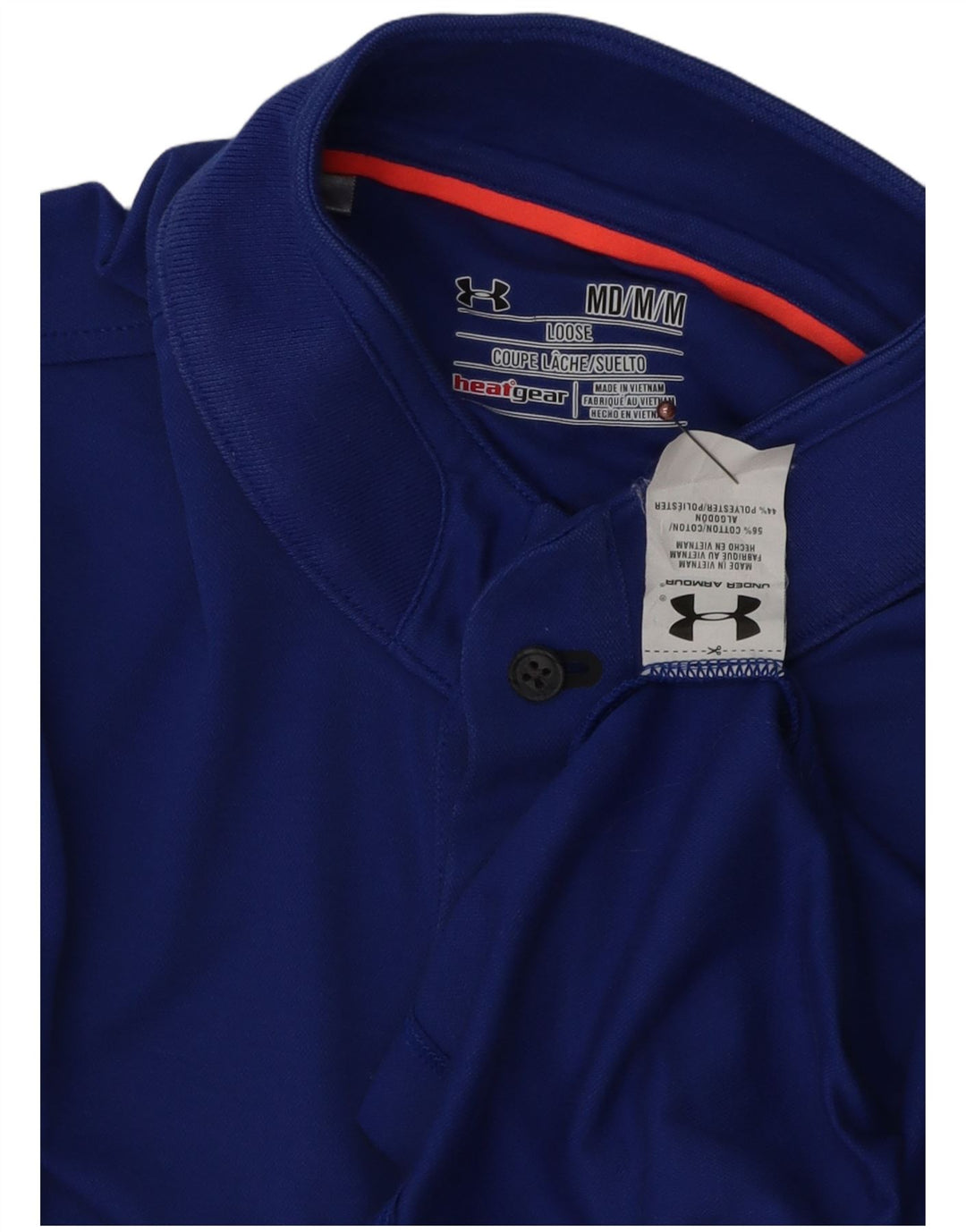 UNDER ARMOUR Muška polo majica Heat Gear Srednje plavi pamuk