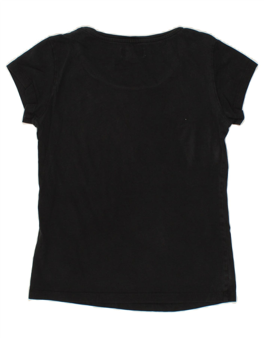 ADIDAS Womens Graphic T-Shirt Top UK 12 Medium Black Vintage Adidas and Second-Hand Adidas from Messina Hembry 