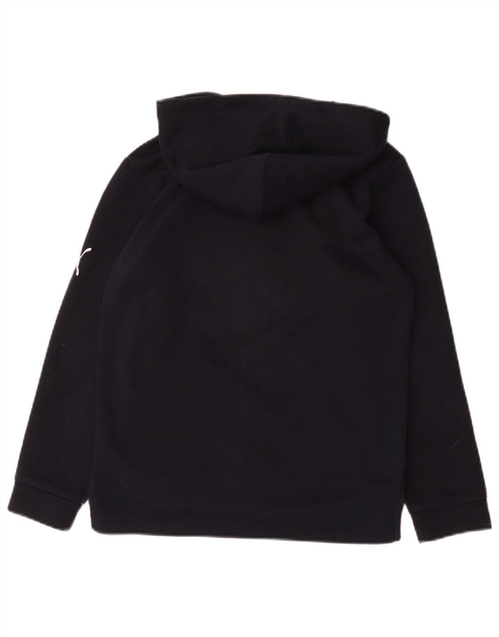 Puma Boys Graphic Zip pulover s kapuljačom 9-10 godina tamnoplavi poliester