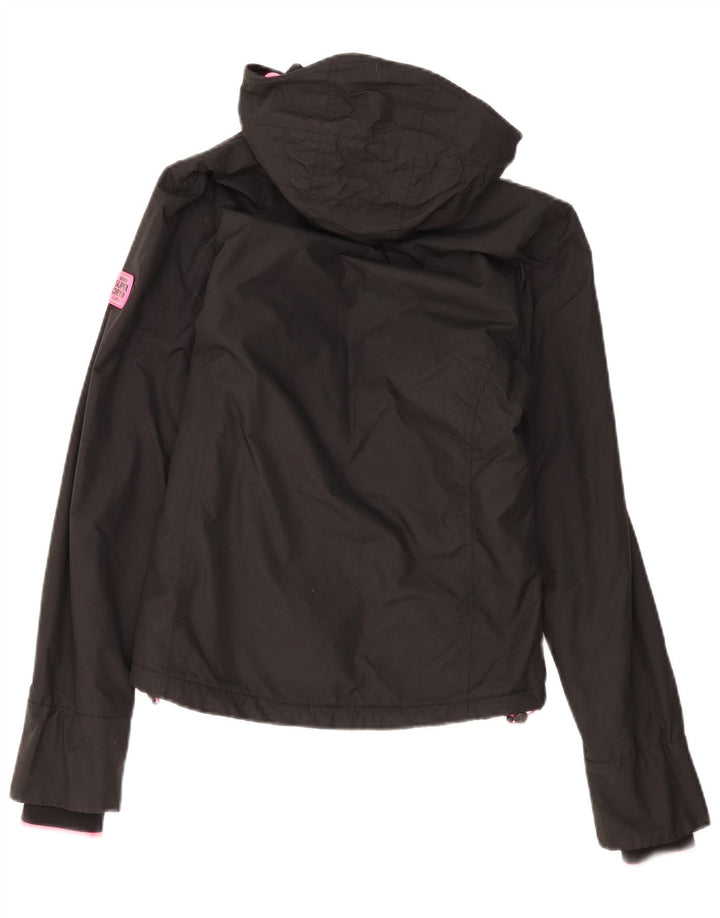 Superdry ženska jakna s kapuljačom UK 8 Mala crna poliester