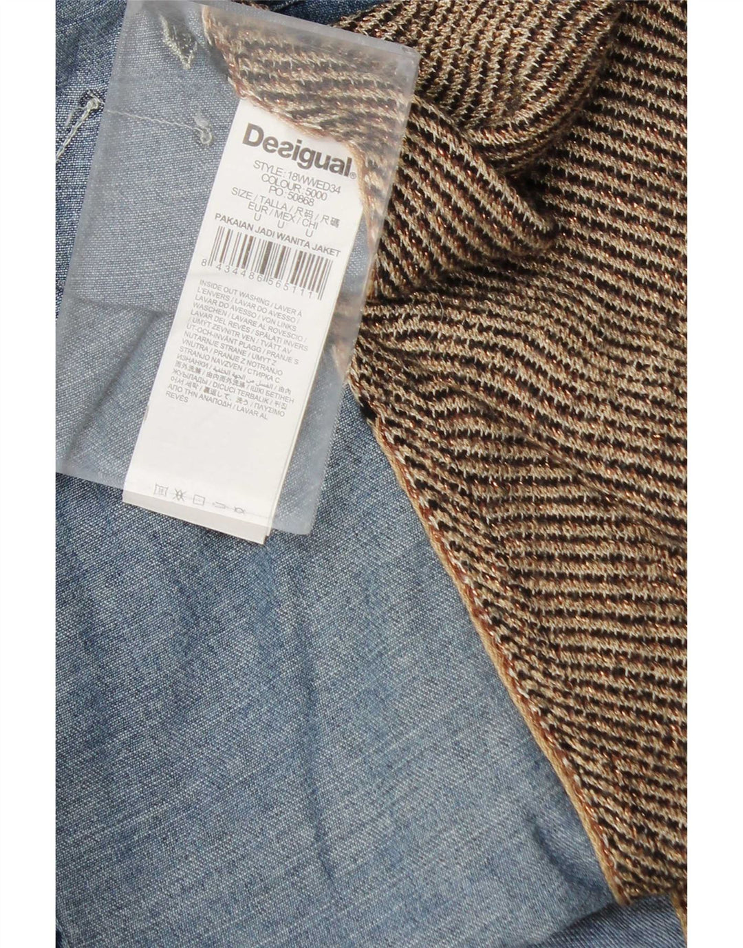 Desigual ženska traper košulja bluza UK 18 XL Višebojna patchwork viskoza