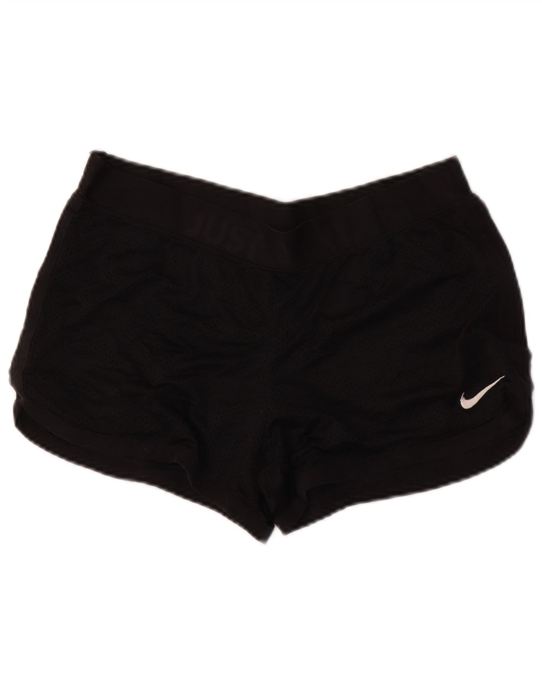 NIKE Ženske Dri Fit Graphic Sport Shorts UK 14 srednje crni poliester