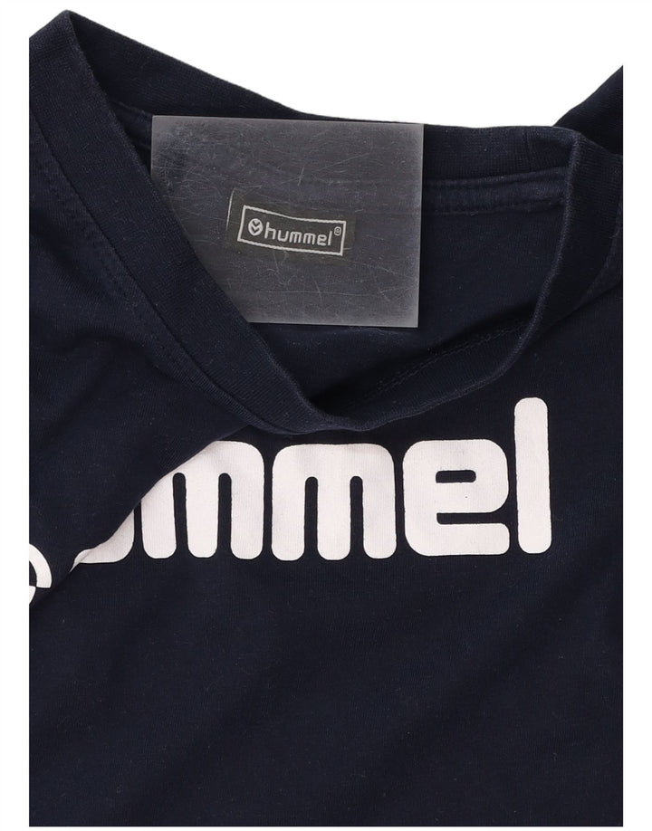 HUMMEL Muška grafička majica kratkih rukava srednje tamnoplavi pamuk