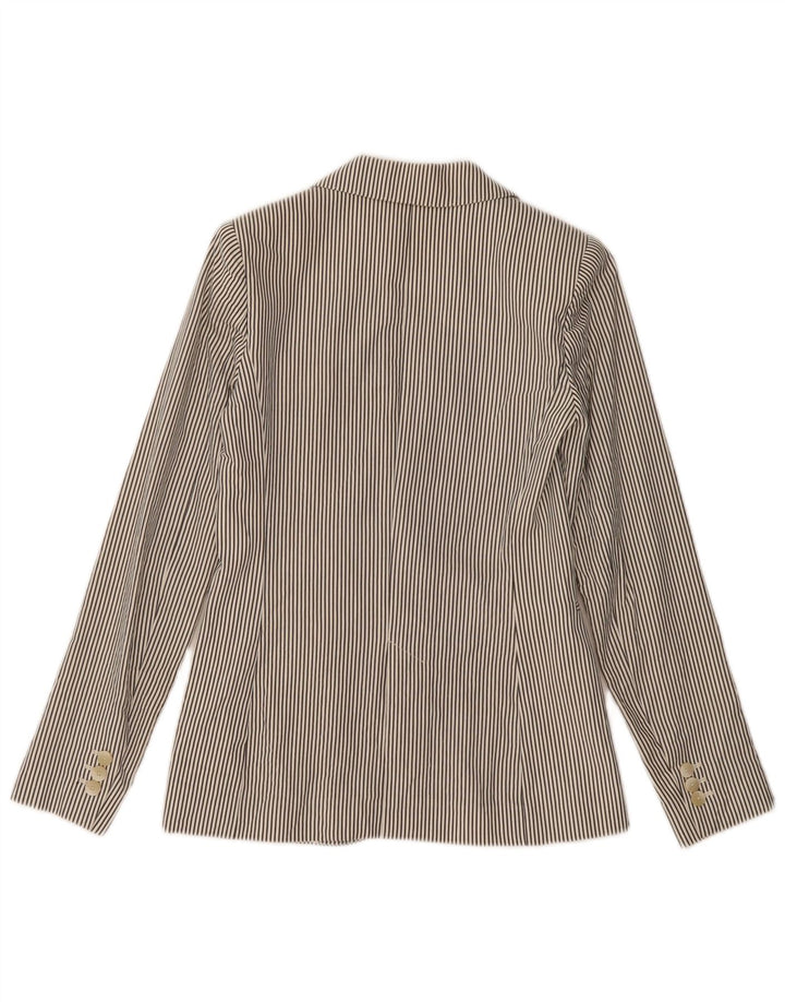 MASSIMO DUTTI Ženska jakna sa 1 gumbom EU 34 2XS Siva prugasta