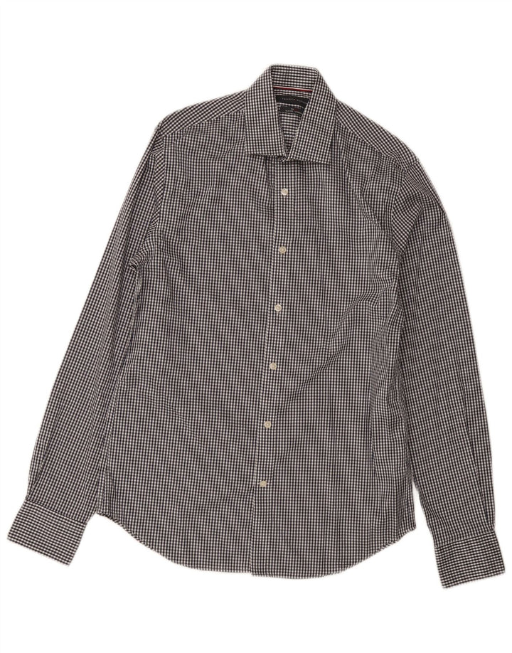 Tommy Hilfiger muška uska košulja veličine 15, srednje tamnoplava gingham
