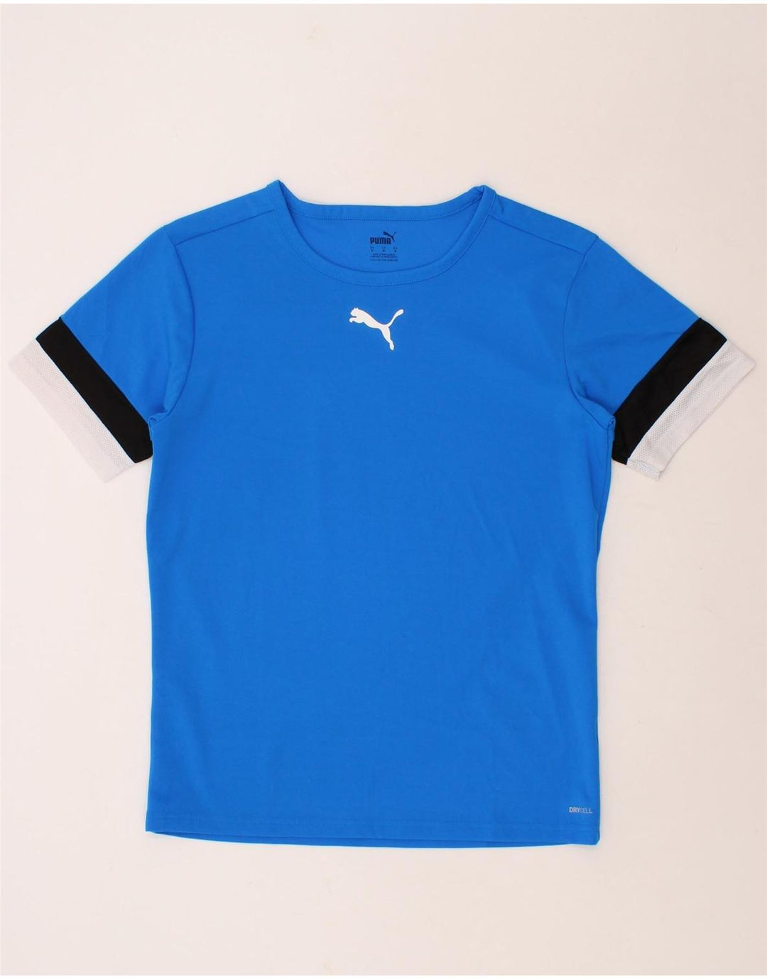PUMA Mens T-Shirt Top Medium Blue Vintage Puma and Second-Hand Puma from Messina Hembry 