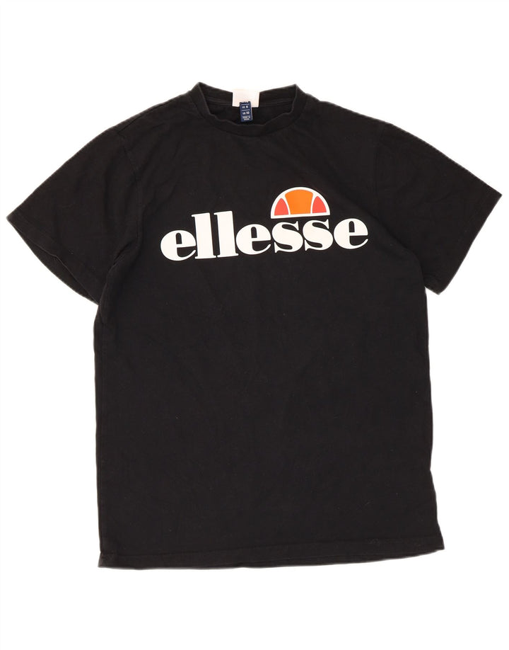 ELLESSE Ženska majica kratkih rukava s grafičkim motivima UK 10 Mala crna pamuk