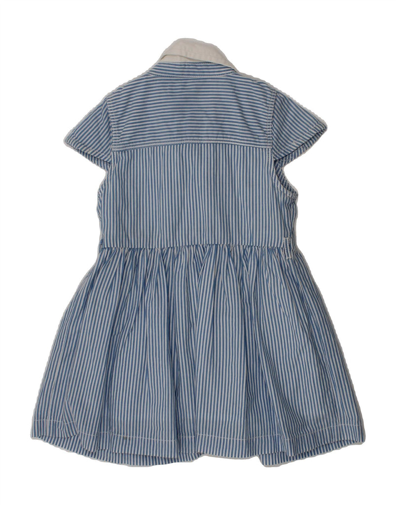 TOMMY HILFIGER Baby Girls Shirt Dress 9-12 Months Blue Striped Cotton Vintage Tommy Hilfiger and Second-Hand Tommy Hilfiger from Messina Hembry 