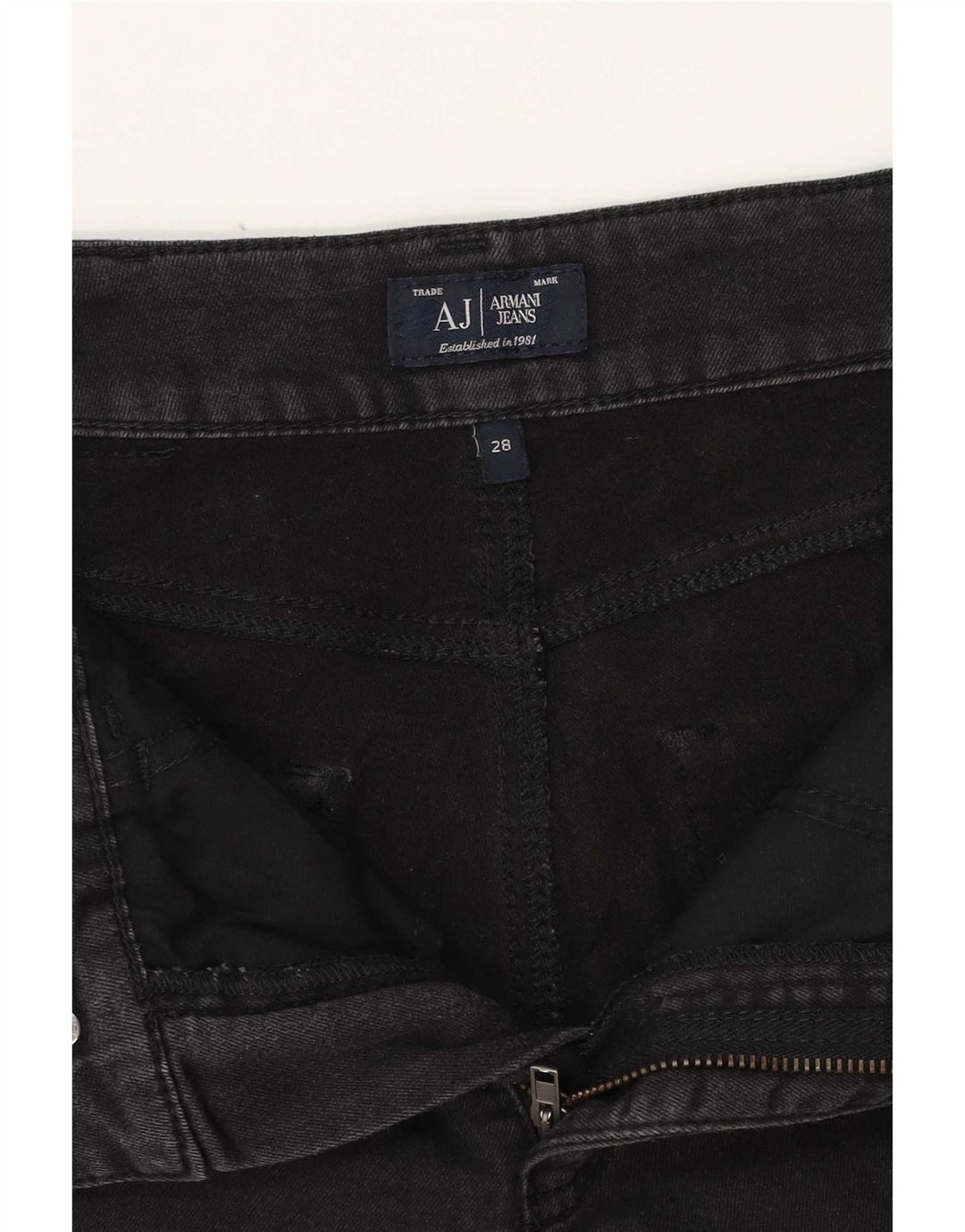 Armani ženske uske traperice W28 L28 crne