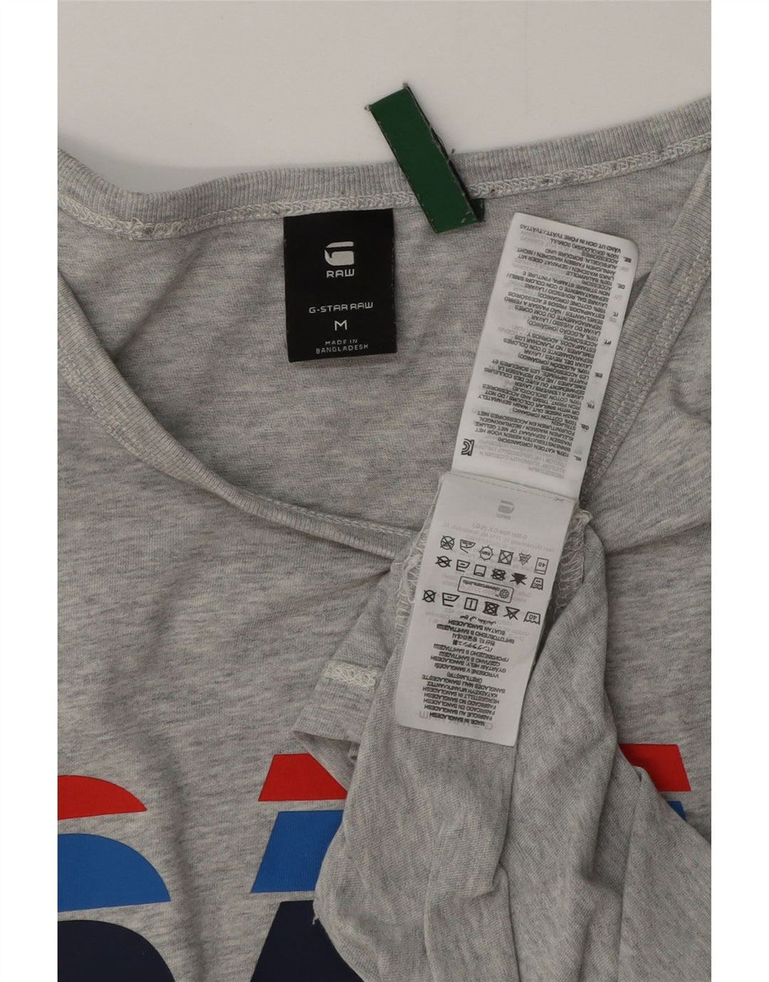 G-STAR muška majica kratkih rukava s grafičkim motivima, srednje sivi flekasti pamuk