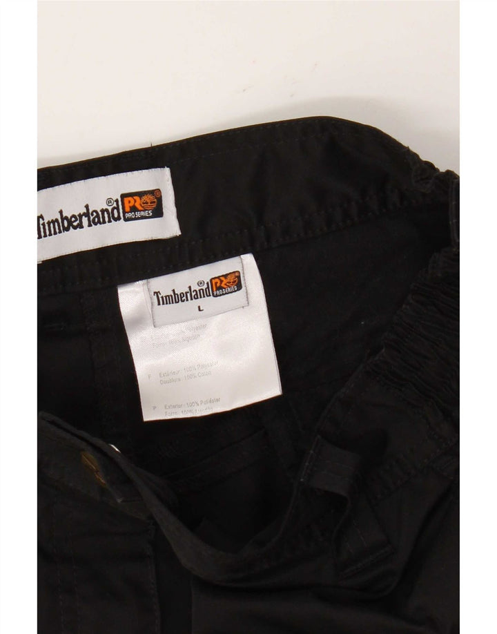 Timberland muške ravne kargo hlače velike W36 L28 crni poliester