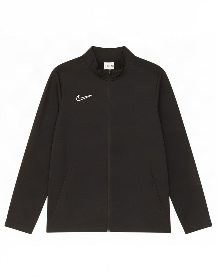 Nike Boys Dri Fit trenirka gornja jakna 12-13 godina velika crna poliester