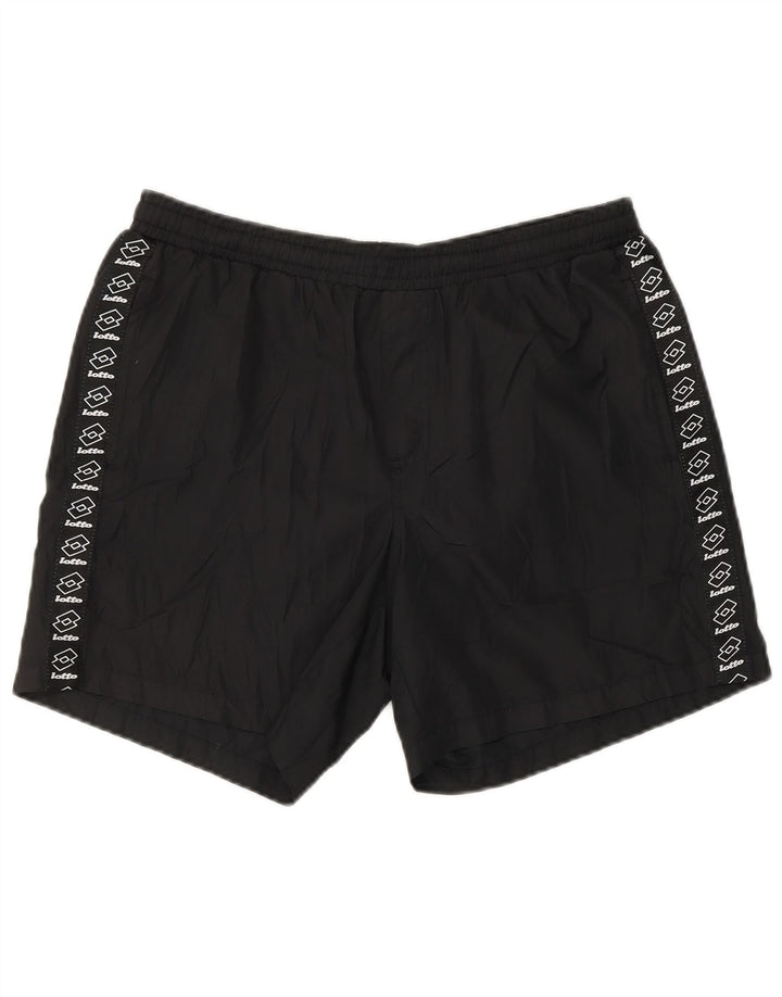LOTTO muške kratke hlače za kupanje s grafičkim motivima XS crne